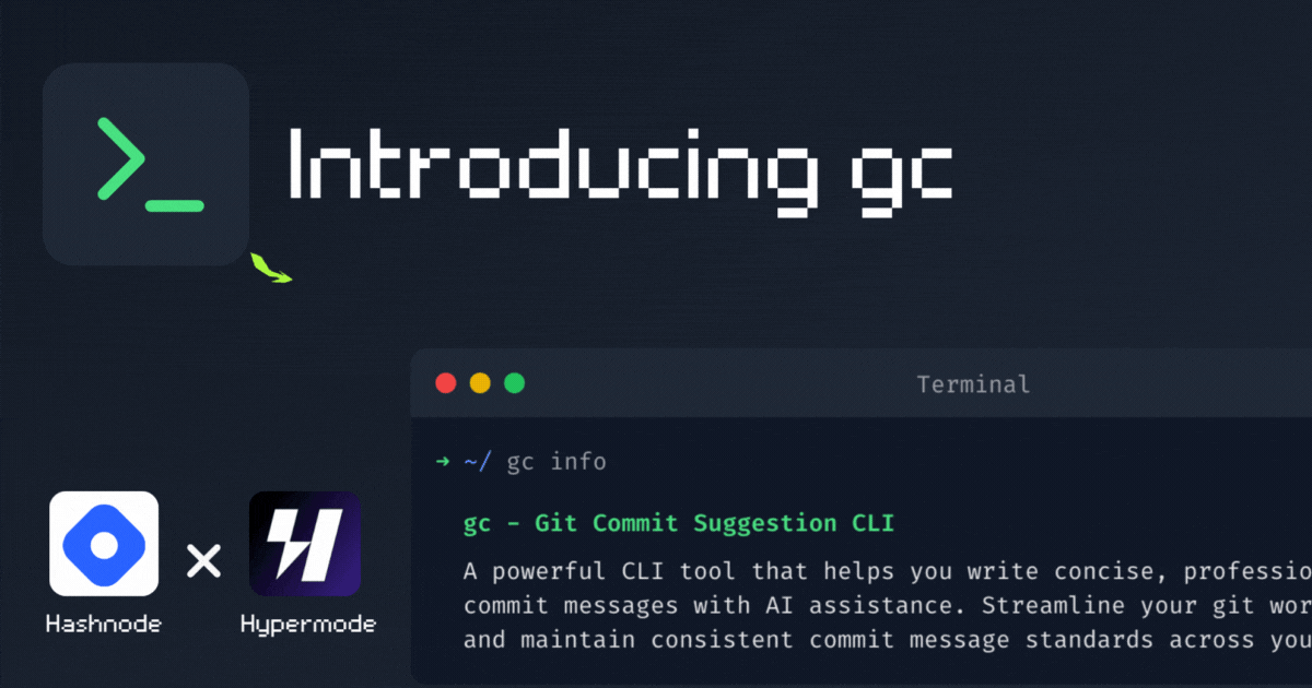 Introducing gc - AI Powered git commit message generator